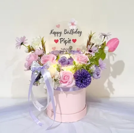 Bloom Box Akrilik Ucapan Ulang Tahun Cibiru